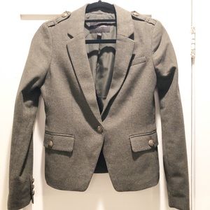 Banana Republic Army Green Military Blazer